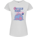 Climate Change Support Your Local Planet Womens Petite Cut T-Shirt White