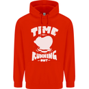 Climate Change Time Running Out Childrens Kids Hoodie Bright Red