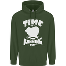 Climate Change Time Running Out Childrens Kids Hoodie Forest Green