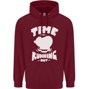 Climate Change Time Running Out Childrens Kids Hoodie Maroon
