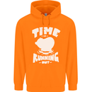 Climate Change Time Running Out Childrens Kids Hoodie Orange