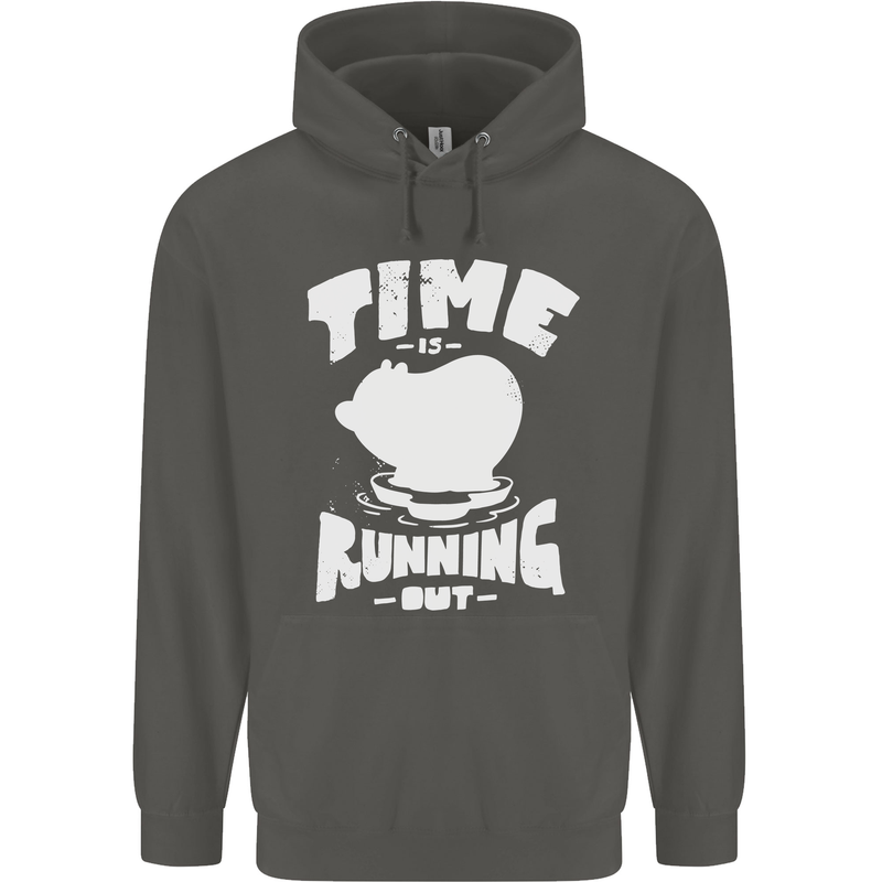 Climate Change Time Running Out Childrens Kids Hoodie Storm Grey