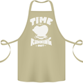 Climate Change Time Running Out Cotton Apron 100% Organic Khaki