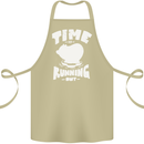 Climate Change Time Running Out Cotton Apron 100% Organic Khaki