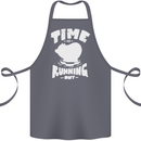 Climate Change Time Running Out Cotton Apron 100% Organic Steel