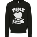Climate Change Time Running Out Kids Sweatshirt Jumper Black