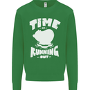 Climate Change Time Running Out Kids Sweatshirt Jumper Irish Green