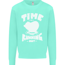Climate Change Time Running Out Kids Sweatshirt Jumper Peppermint