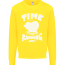 Climate Change Time Running Out Kids Sweatshirt Jumper Yellow