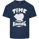 Climate Change Time Running Out Kids T-Shirt Childrens Navy Blue