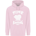 Climate Change Time Running Out Mens 80% Cotton Hoodie Light Pink