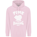 Climate Change Time Running Out Mens 80% Cotton Hoodie Light Pink