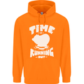 Climate Change Time Running Out Mens 80% Cotton Hoodie Orange
