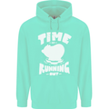 Climate Change Time Running Out Mens 80% Cotton Hoodie Peppermint