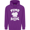 Climate Change Time Running Out Mens 80% Cotton Hoodie Purple