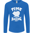 Climate Change Time Running Out Mens Long Sleeve T-Shirt Royal Blue