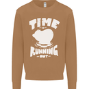 Climate Change Time Running Out Mens Sweatshirt Jumper Caramel Latte