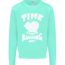 Climate Change Time Running Out Mens Sweatshirt Jumper Peppermint