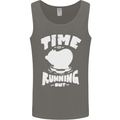 Climate Change Time Running Out Mens Vest Tank Top Charcoal