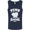 Climate Change Time Running Out Mens Vest Tank Top Navy Blue