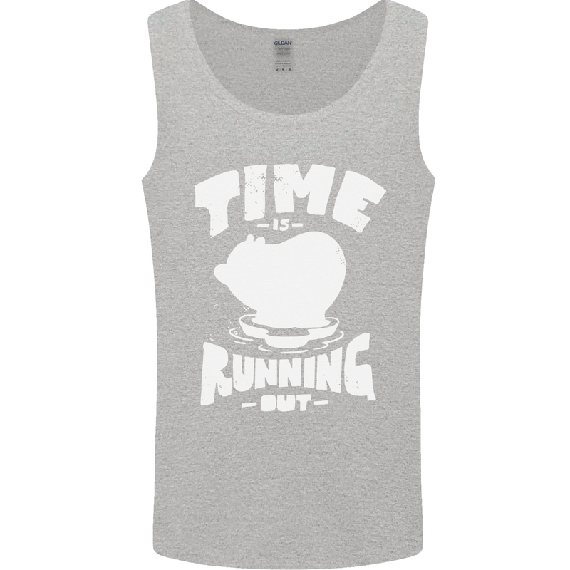 Climate Change Time Running Out Mens Vest Tank Top Sports Grey