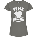 Climate Change Time Running Out Womens Petite Cut T-Shirt Charcoal