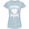 Climate Change Time Running Out Womens Petite Cut T-Shirt Light Blue