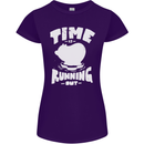 Climate Change Time Running Out Womens Petite Cut T-Shirt Purple
