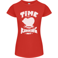 Climate Change Time Running Out Womens Petite Cut T-Shirt Red