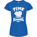 Climate Change Time Running Out Womens Petite Cut T-Shirt Royal Blue