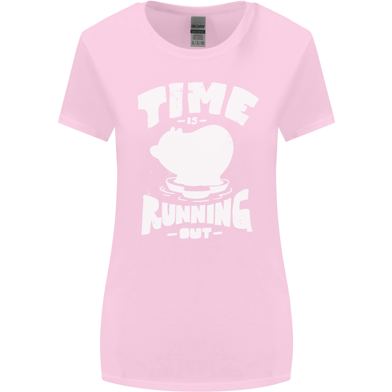 Climate Change Time Running Out Womens Wider Cut T-Shirt Light Pink