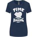 Climate Change Time Running Out Womens Wider Cut T-Shirt Navy Blue