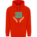 Climate Change Trees Are the Answer Childrens Kids Hoodie Bright Red