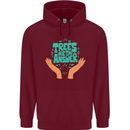 Climate Change Trees Are the Answer Childrens Kids Hoodie Maroon