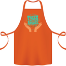 Climate Change Trees Are the Answer Cotton Apron 100% Organic Orange