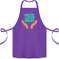Climate Change Trees Are the Answer Cotton Apron 100% Organic Purple