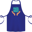 Climate Change Trees Are the Answer Cotton Apron 100% Organic Royal Blue