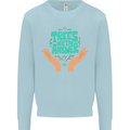 Climate Change Trees Are the Answer Kids Sweatshirt Jumper Light Blue