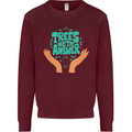 Climate Change Trees Are the Answer Kids Sweatshirt Jumper Maroon