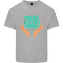 Climate Change Trees Are the Answer Kids T-Shirt Childrens Sports Grey