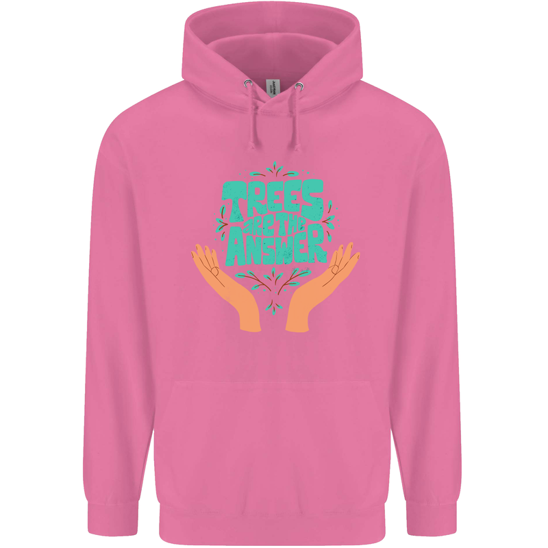 Climate Change Trees Are the Answer Mens 80% Cotton Hoodie Azelea
