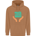 Climate Change Trees Are the Answer Mens 80% Cotton Hoodie Caramel Latte
