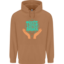 Climate Change Trees Are the Answer Mens 80% Cotton Hoodie Caramel Latte