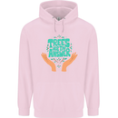 Climate Change Trees Are the Answer Mens 80% Cotton Hoodie Light Pink