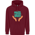 Climate Change Trees Are the Answer Mens 80% Cotton Hoodie Maroon
