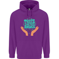 Climate Change Trees Are the Answer Mens 80% Cotton Hoodie Purple