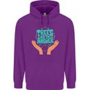Climate Change Trees Are the Answer Mens 80% Cotton Hoodie Purple