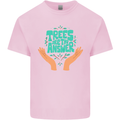Climate Change Trees Are the Answer Mens Cotton T-Shirt Tee Top Light Pink