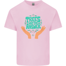 Climate Change Trees Are the Answer Mens Cotton T-Shirt Tee Top Light Pink