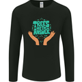 Climate Change Trees Are the Answer Mens Long Sleeve T-Shirt Black